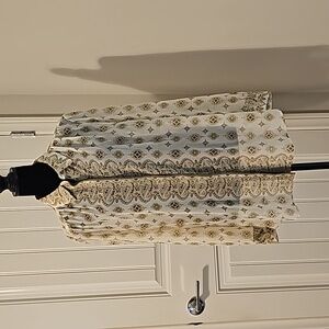 Chico's Green Print Blouse